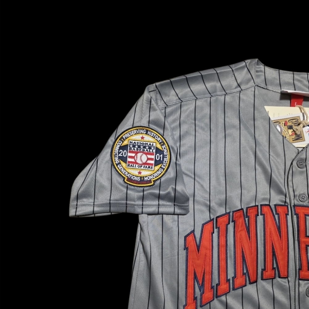 Kirby Puckett Jersey Minnesota Twins Throwback Stitched With HOF Patch! NEW - Picture 3 of 3